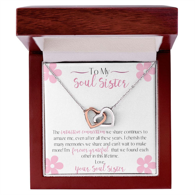 Dainty Soul Sisters Heart Lucky Charm Necklace Set. - 2 N (143190)