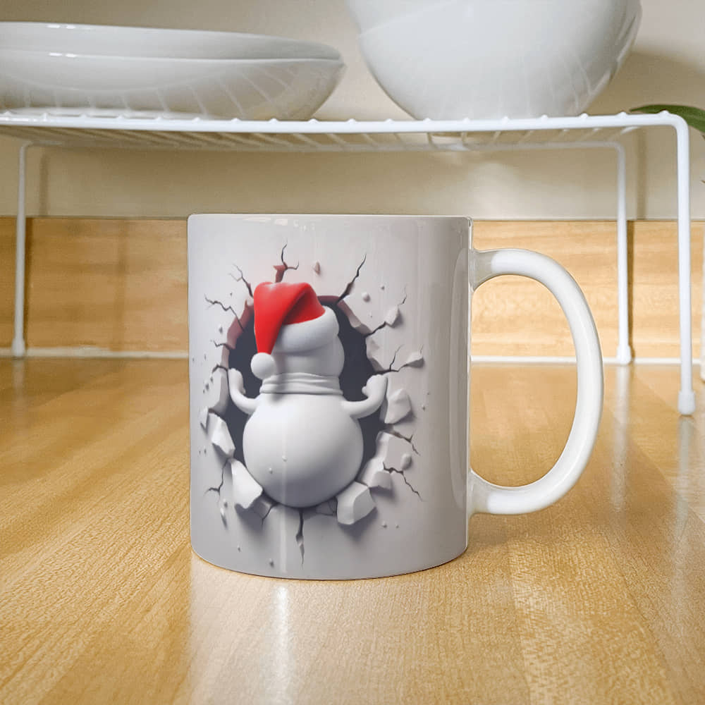 Frosty Breakthrough Holiday Ceramic Mug