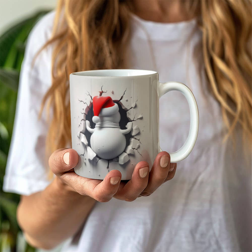 Frosty Breakthrough Holiday Ceramic Mug