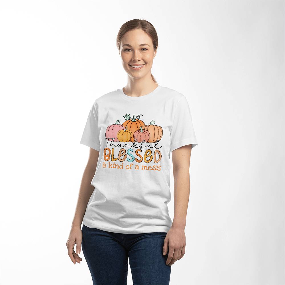 Blessed Mess Adult T-Shirt