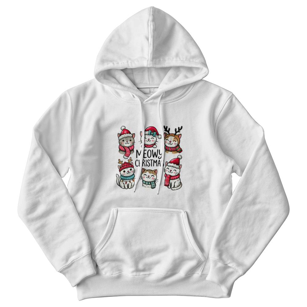 Meowy Christmas Adult Unisex Hoodie