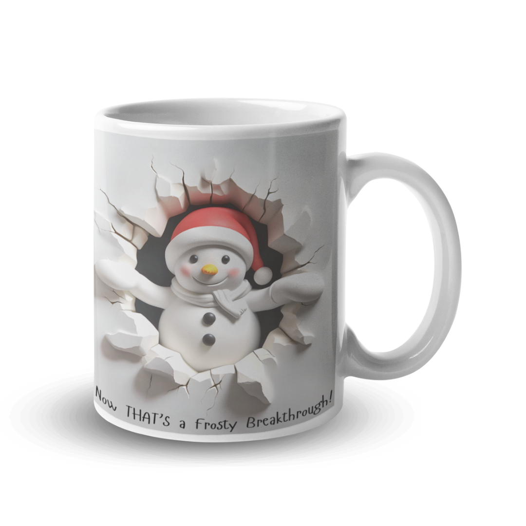 Frosty Breakthrough Holiday Ceramic Mug