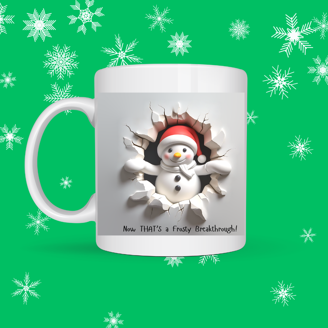 Frosty Breakthrough Holiday Ceramic Mug