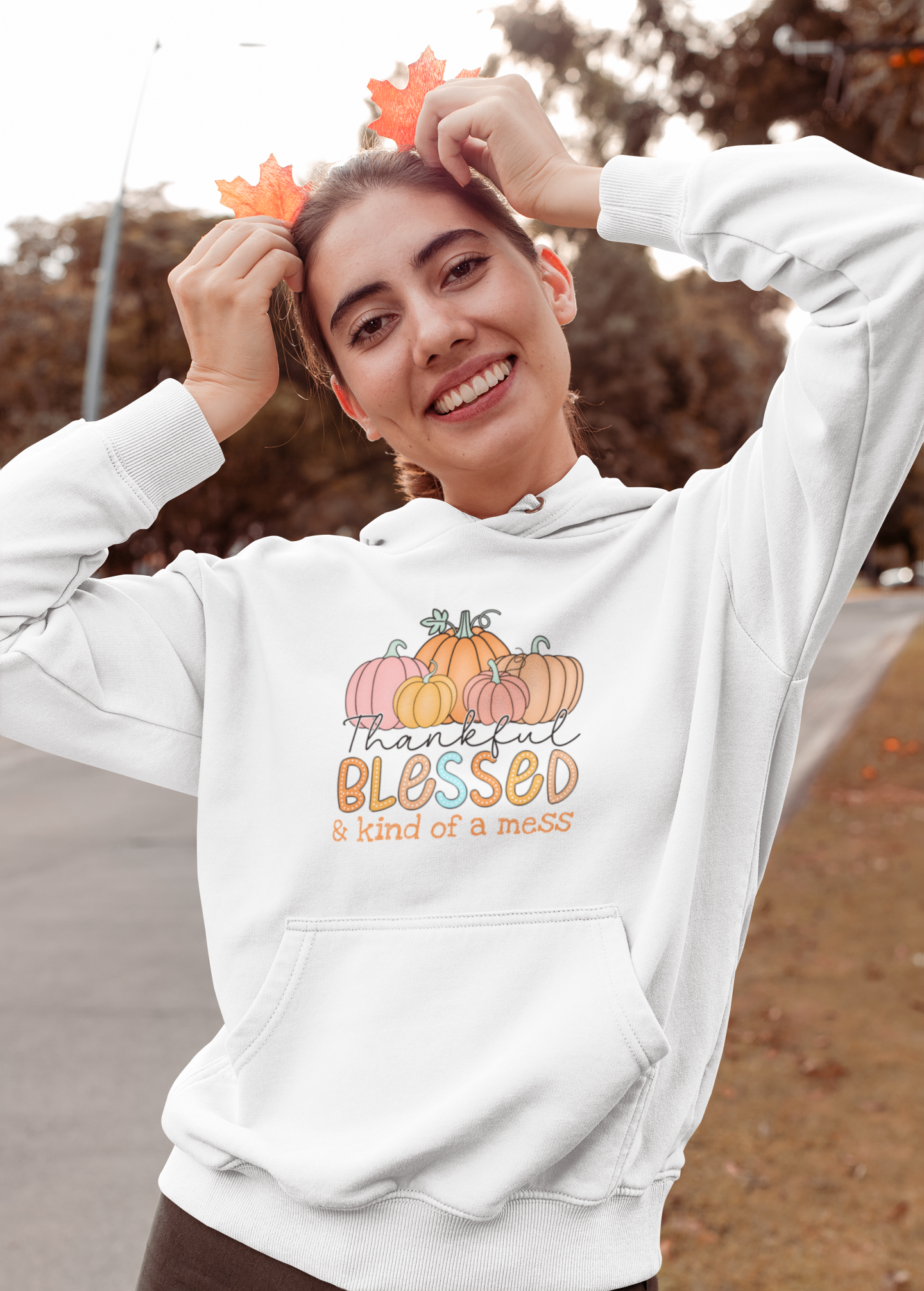 Blessed Mess Adult Hoodie