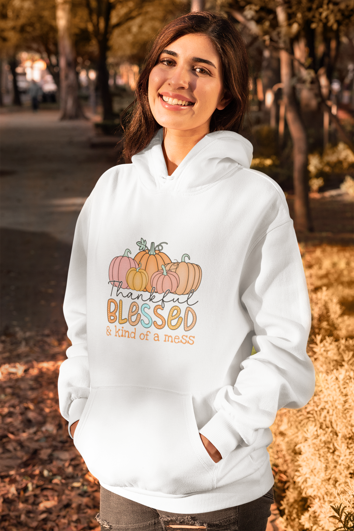 Blessed Mess Adult Hoodie